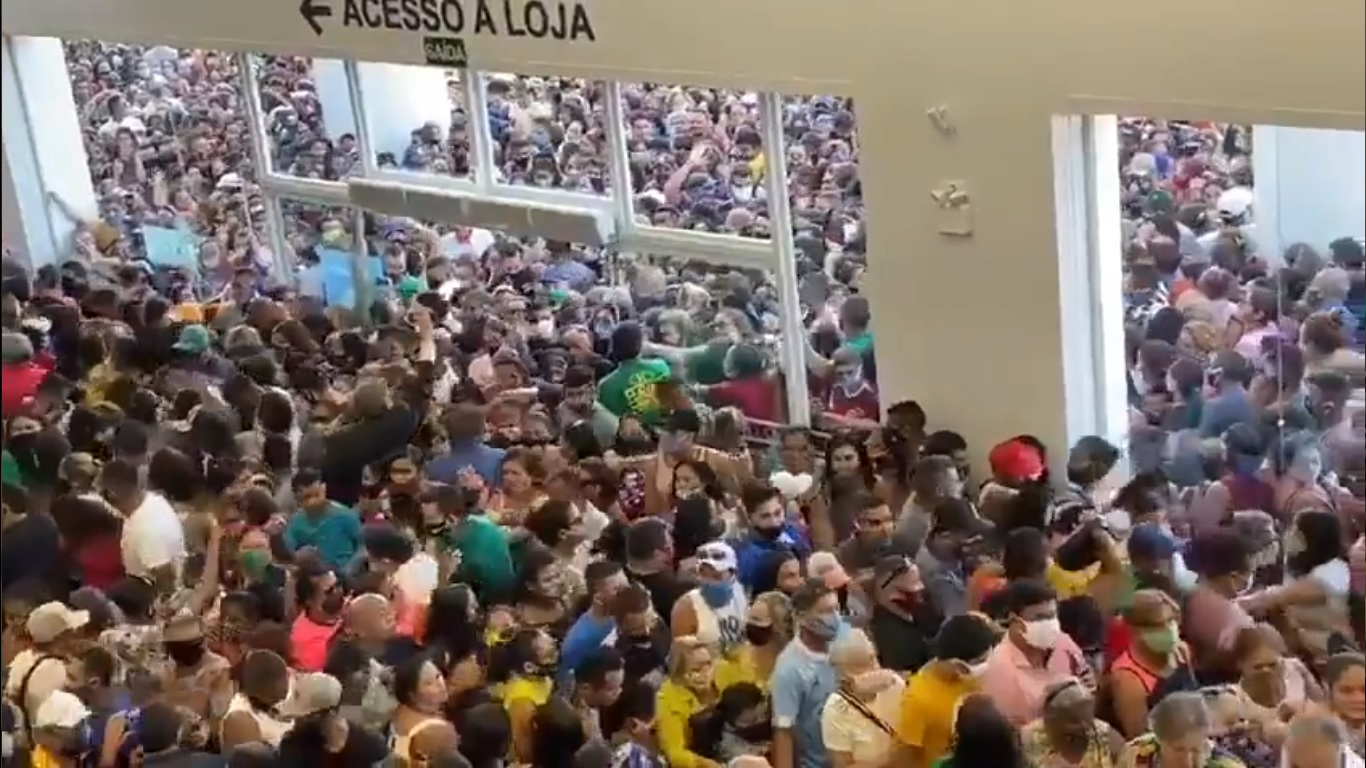 Vídeo Inauguração da Havan em Belém causa aglomeração e loja é fechada