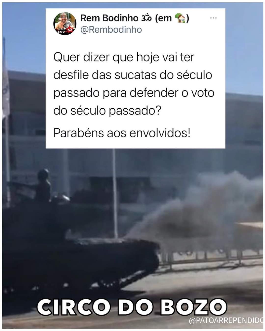 Desfile de blindados militares em Brasília vira meme nas redes