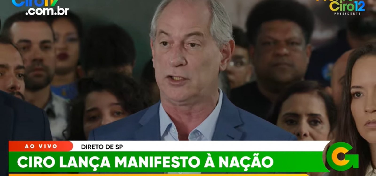 Em manifesto na o Ciro refor a candidatura e diz