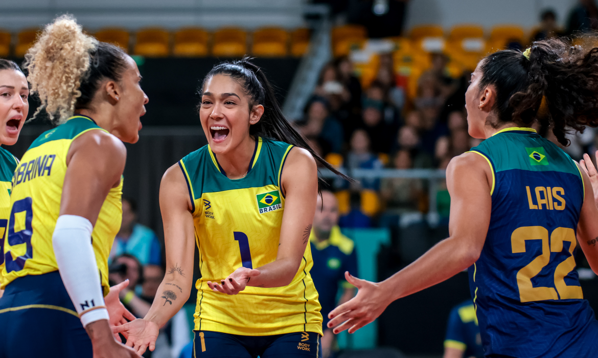 Jogos Pan-Americanos: Brasil bate Argentina e segue 100% no vôlei feminino  - Toda Bahia