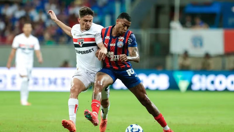 São Paulo e Bahia fazem confronto direto pelo G-4 do Brasileirão